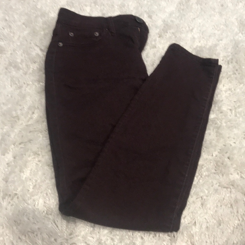 Aeropostale High Waist Jegging - sz 6R - Burgundy